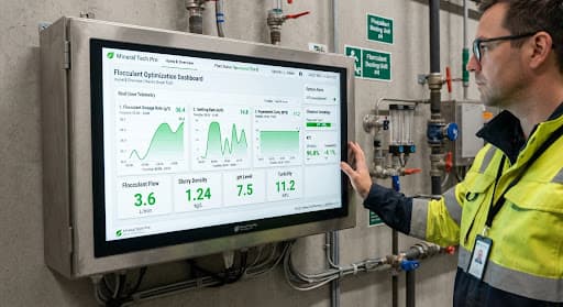 Skid-mounted continuous flocculant preparation and dosing plant with PLC automation